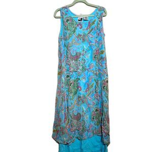 Phool VTG y2k Dress Size Large Beaded Whimsy Fairy Boho Hippie Phoebe Buffay